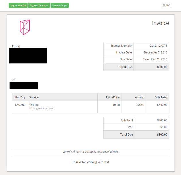 invoice