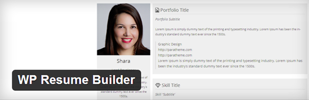 WP Resume Builder