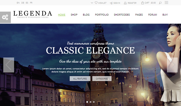 Legenda WordPress Theme