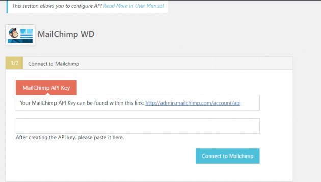 Installing MailChimp WD