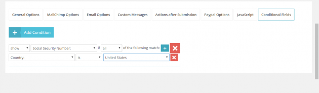 MailChimp WD conditional fields