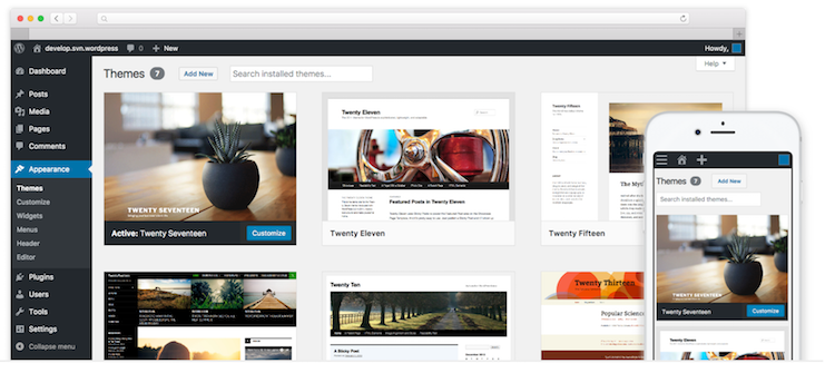 WordPress Self-Hosted Interface