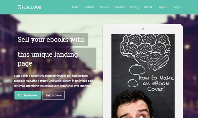 FlatBook WordPress Theme