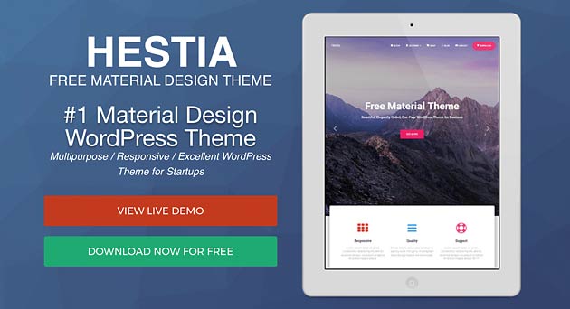 Hestia WordPress theme