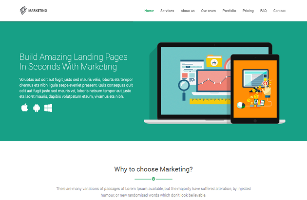 Marketing WordPress Theme