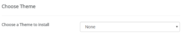 Select WordPress Theme To Install