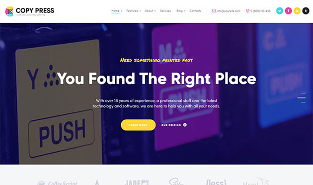 CopyPress Copying & Printing Services WP Theme