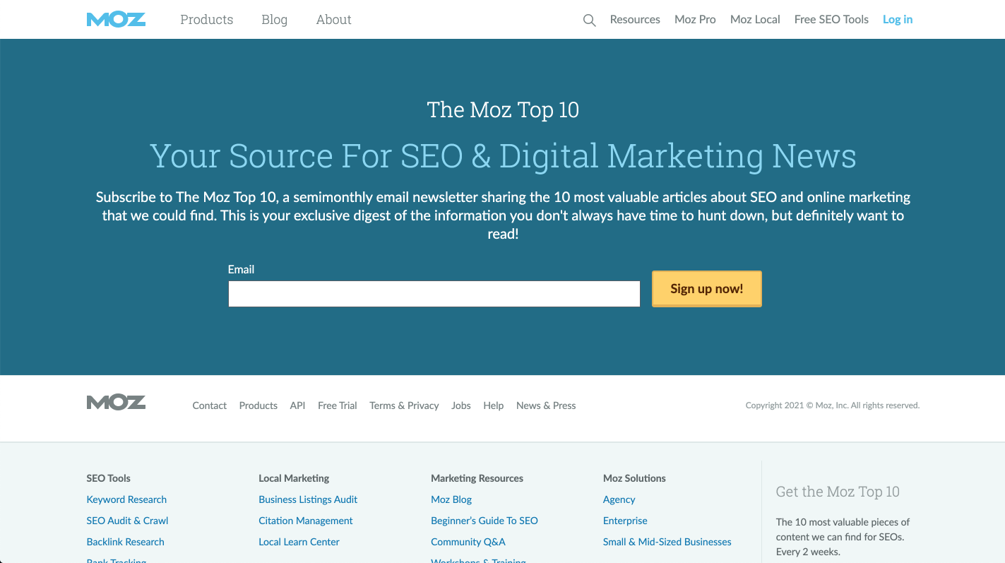 The Moz Top 10