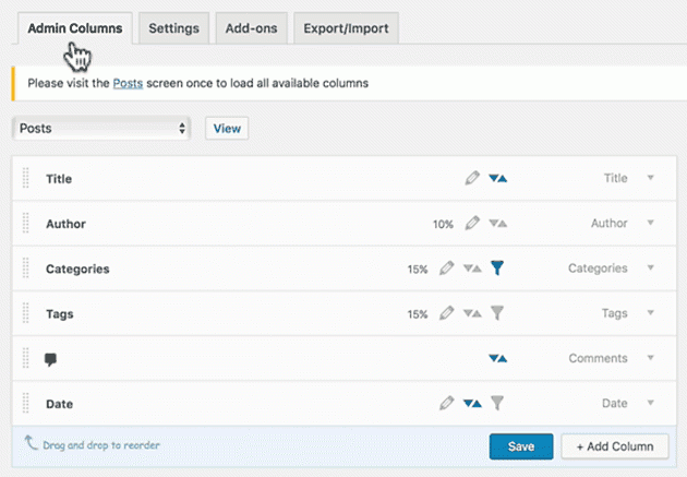 Admin Columns column creation
