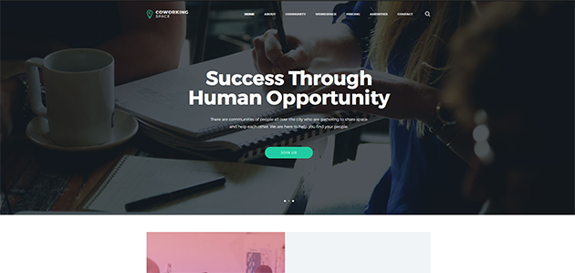 Coworking - Open Office & Creative Space WP Theme