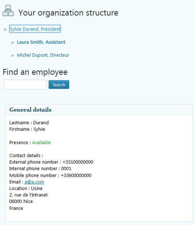 Employee directory