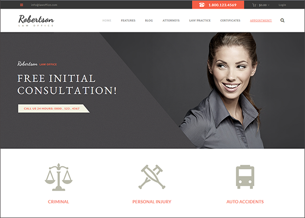 Law Office | Lawyers Attorneys Legal Office Theme