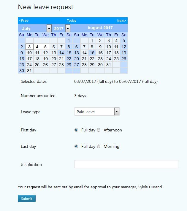 Leave request