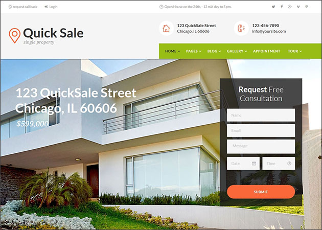 Quick Sale | Single Property Real Estate Theme