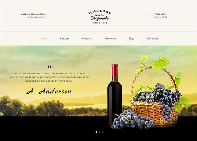 Wine House | Winery & Restaurant Theme