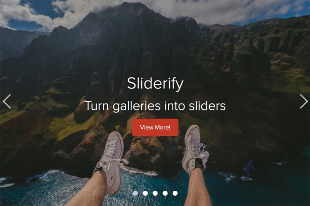 Turn galleries into sliders