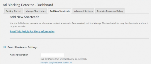 Ad Blocking Plugin