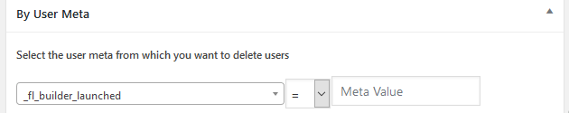Bulk Delete - Deleting Users, By Meta Data