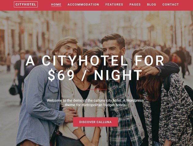 wordpress hotel booking theme