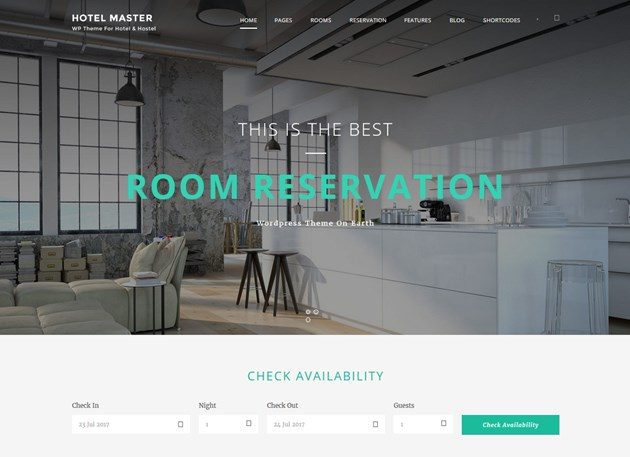 wordpress hotel booking theme