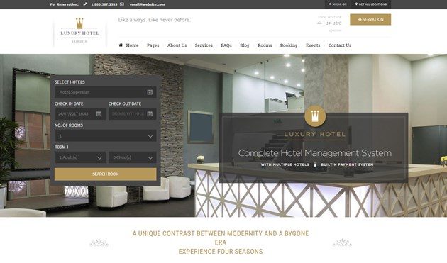 wordpress hotel booking theme