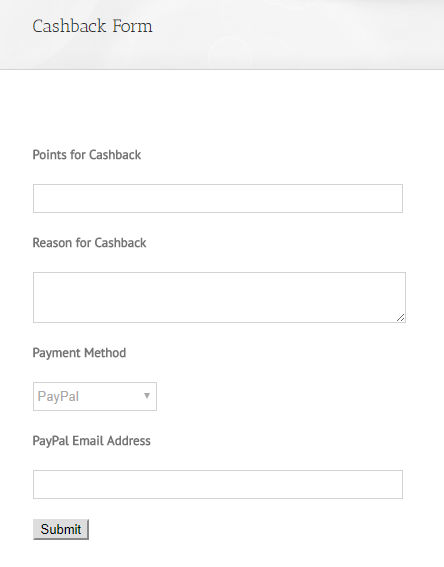 SUMO Reward Points - WooCommerce Points and Rewards - Cashback Form