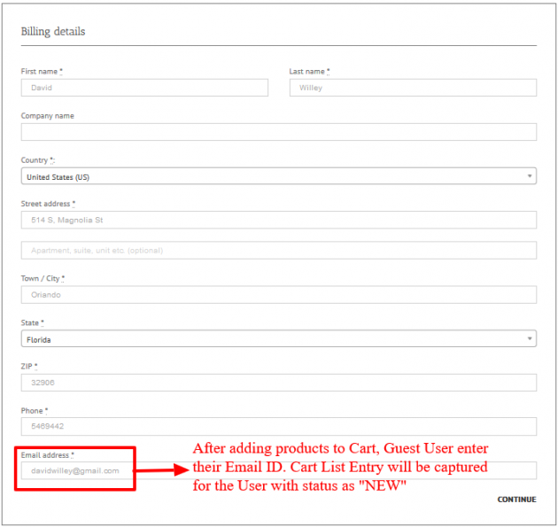 WooCommerce Recover Abandoned Cart - Guest Cart Capturing