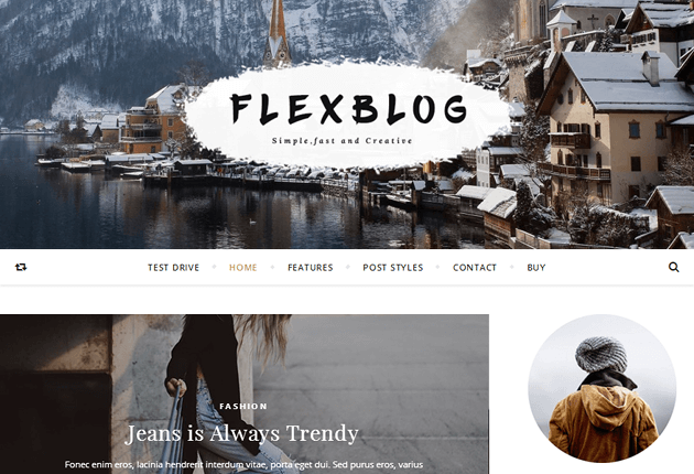 Flex Blog WordPress Theme