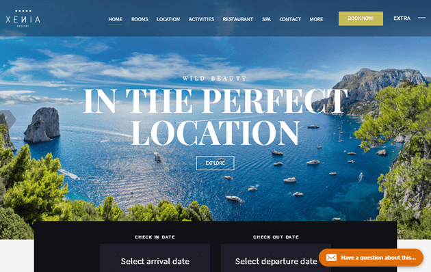 HOTEL XENIA WordPress Theme
