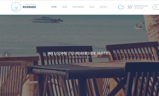 Riverside Resort WordPress Theme