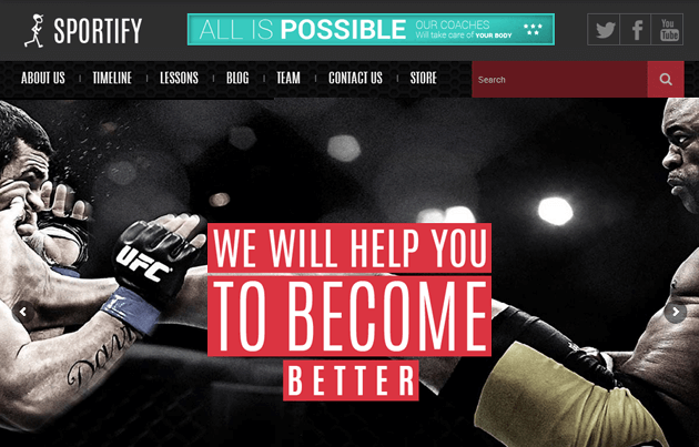 Sportify WordPress Theme