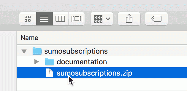 SUMO Subscriptions installation