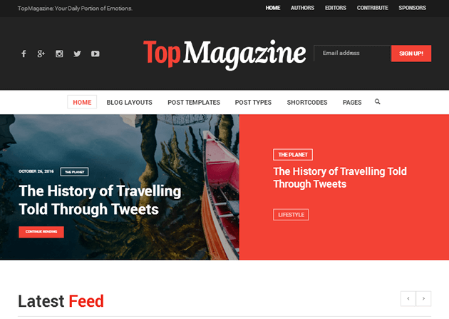 Top Magazine WordPress Theme