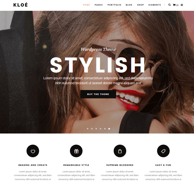 Feminine WordPress Themes - Kloe