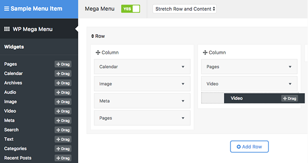 mega menu