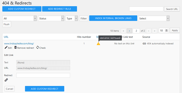 WP Meta SEO - 404 & Redirects