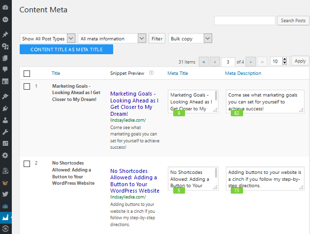WP Meta SEO - Content Meta