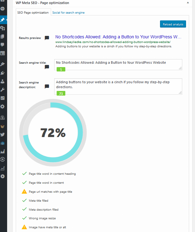 WP Meta SEO - On Page Content Meta