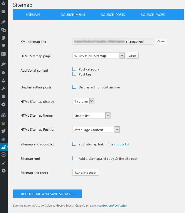 WP Meta SEO - Sitemap