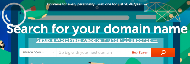 The Namecheap website.