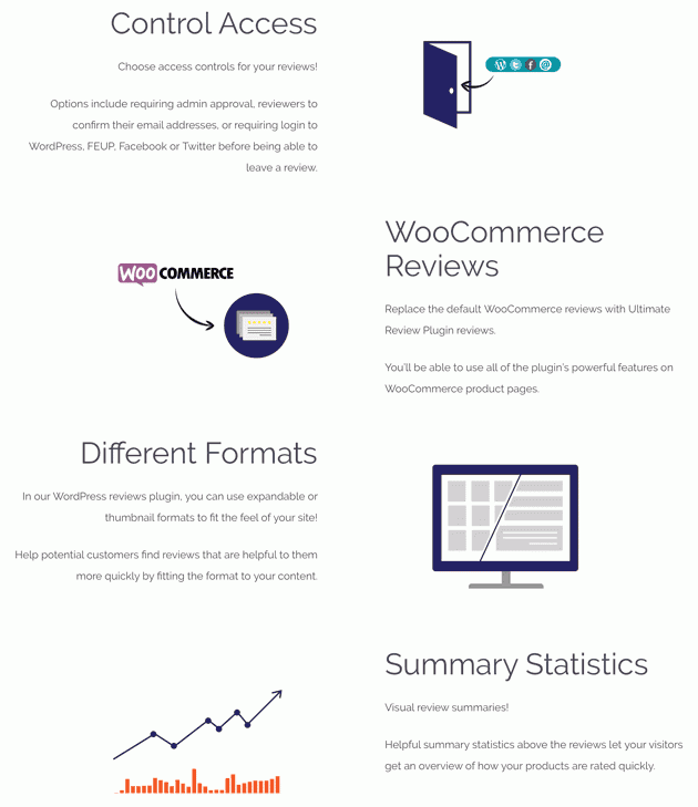 Ultimate Reviews features