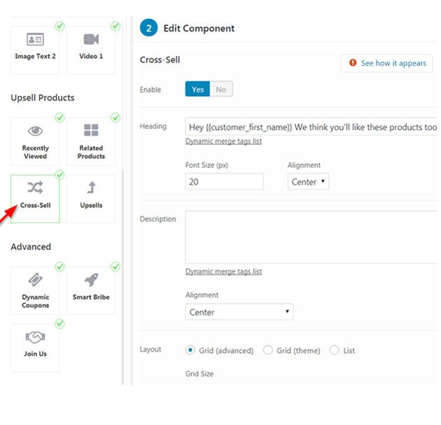 Showing Cross Sells on Thank You Pages
