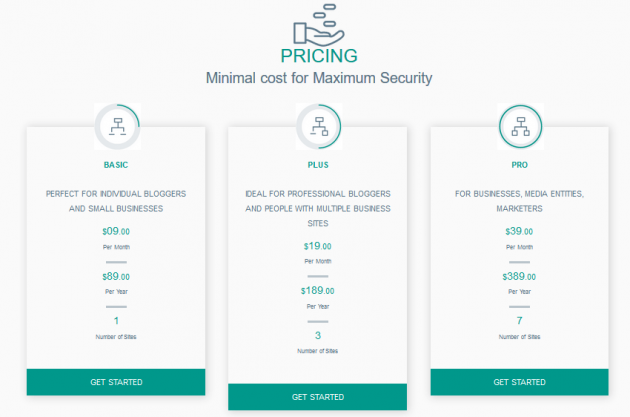 BlogVault - Pricing