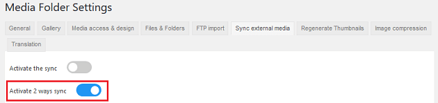 WP Media Folder - 2- Way Sync Function