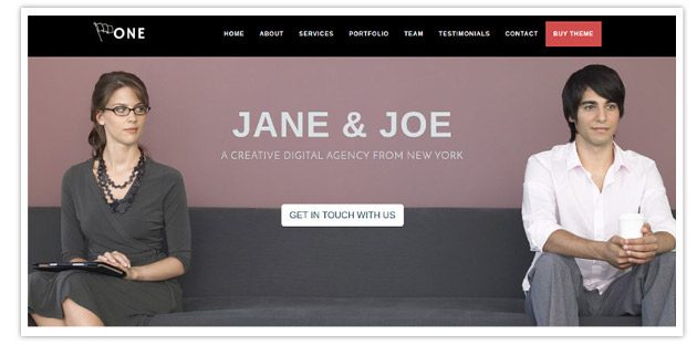 Home Section - One Page Business Pro