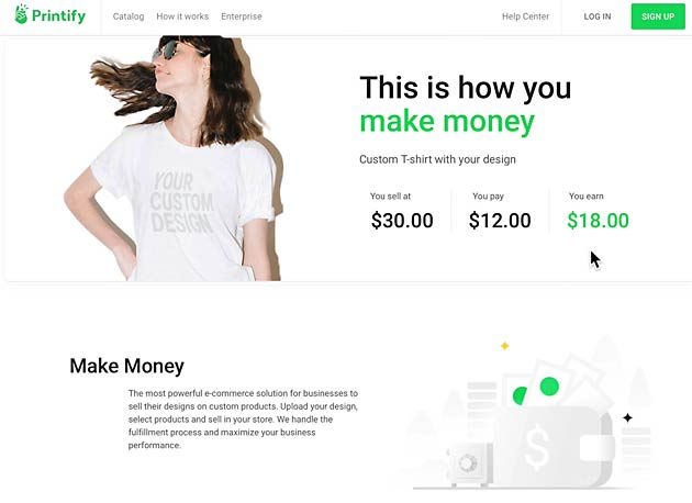 Printify features