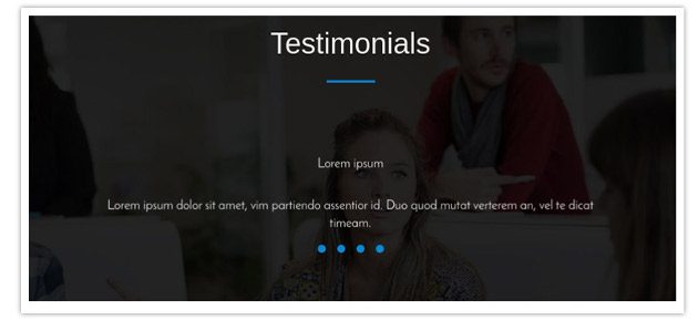 Testimonial slider