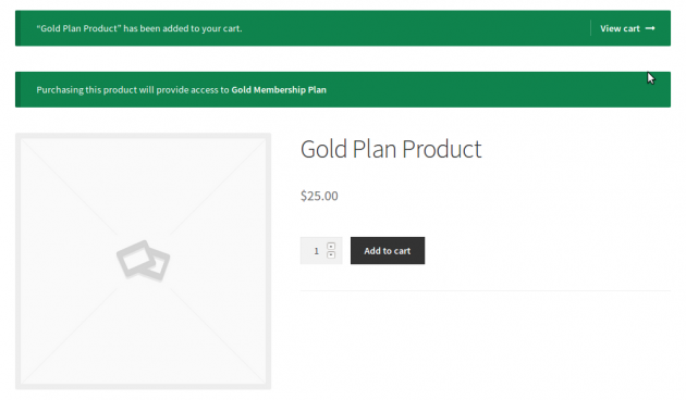 SUMO Memberships - Link Product added to cart