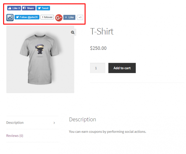 SUMO Coupons - WooCommerce Coupon System - Social Product Page
