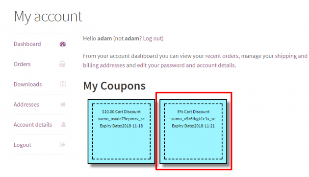 SUMO Coupons - WooCommerce Coupon System -Social Credit Mode